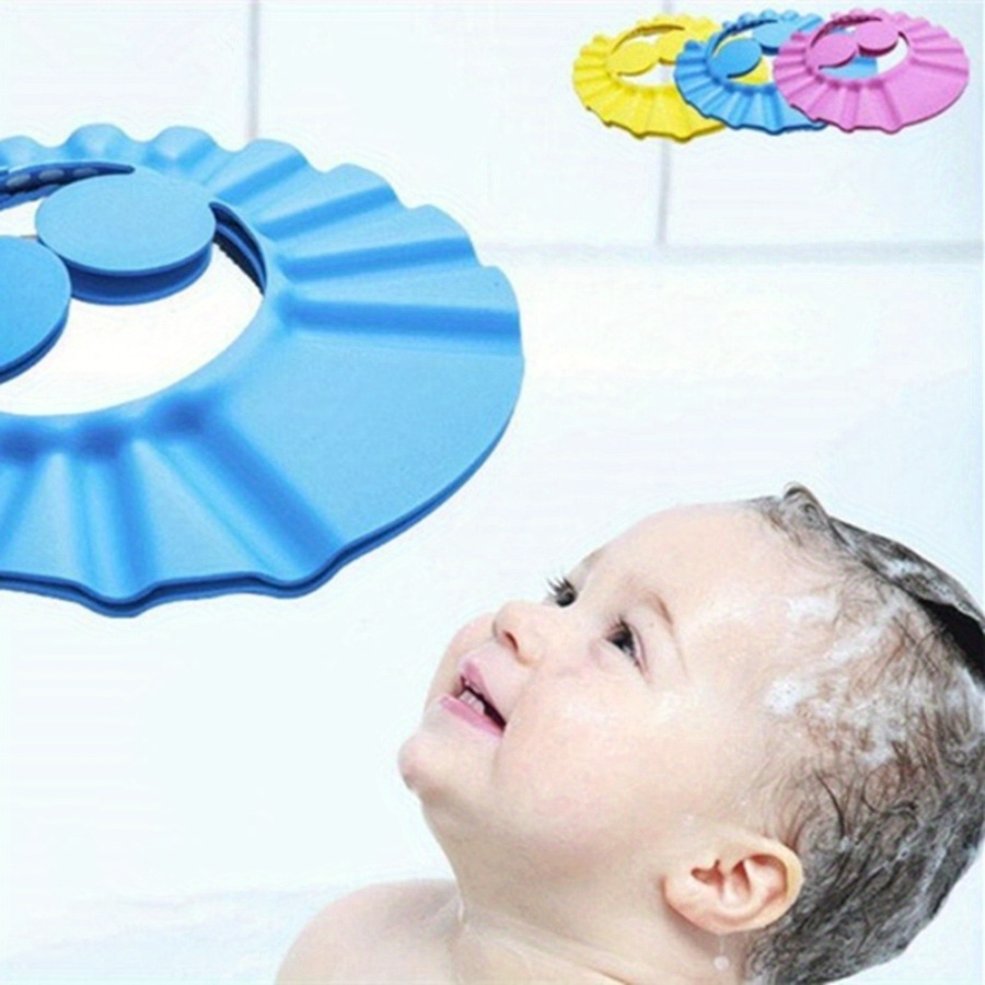 1pc cute shampoo cap waterproof bath cap shower cap adjustable eva bath cap with ear protection details 5