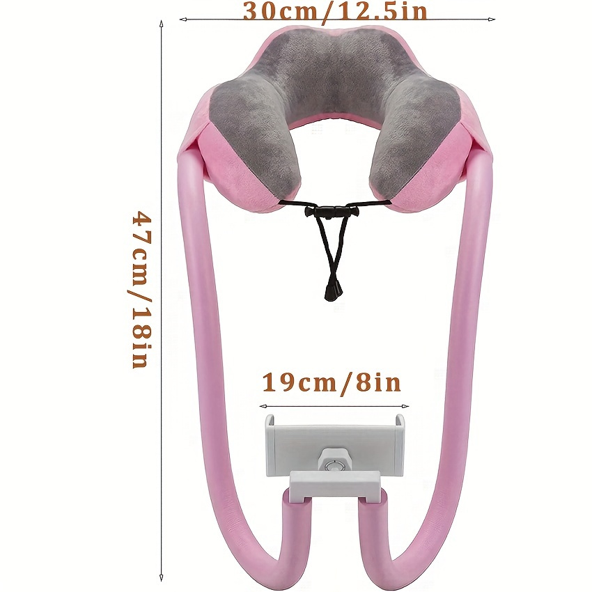 قطعة واحدة من حامل هاتف للرقبة على شكل حرف u، أفضل وسادة التفاصيل 1