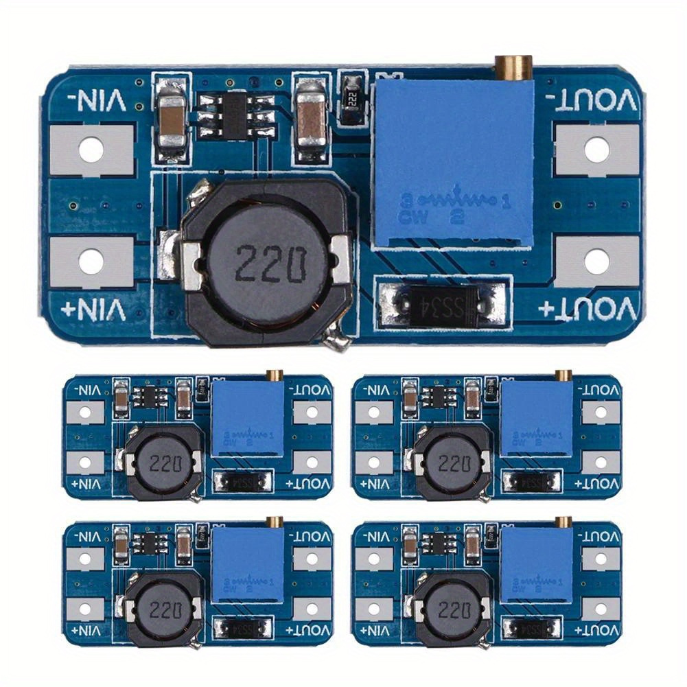 5/10pcs     de potencia de refuerzo de convertidor de paso  -  2-24v a 5v/9v/12v/24v placa de refuerzo   máx 28v 2a para   detalles 14