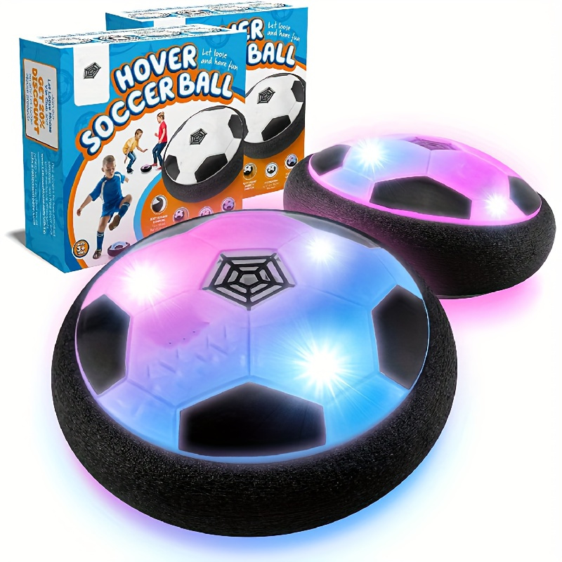 hover football ball fun anti collision floating football toy with led light and soft bumper for outdoor games and parent child interaction toy gift batteries not included details 1