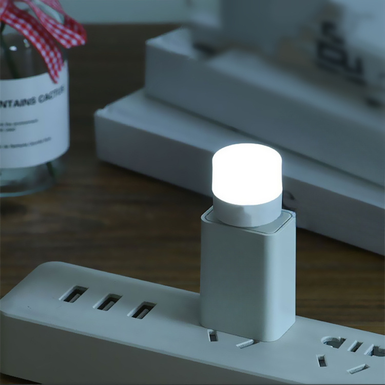 10pcs mini usb night light warm white eye protection book reading light usb plug computer mobile power charging led night lamp details 6