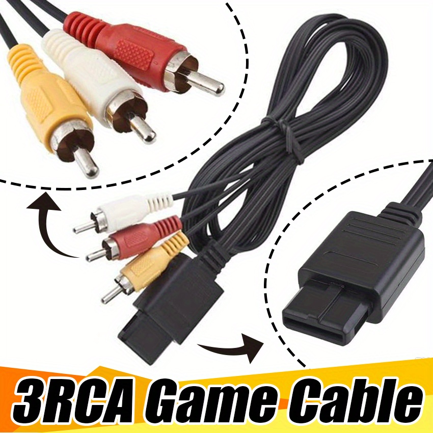 ps2 ps3 av cable av to rca cord for playstation 2 3 ps2 psx   6ft details 2