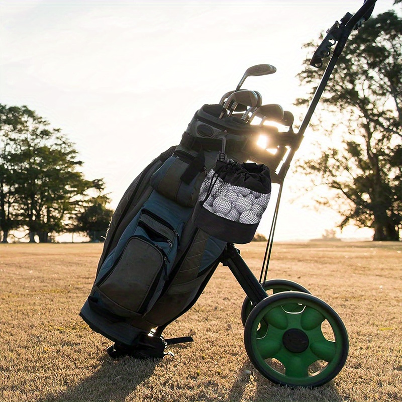 golf storage bag nylon mesh golf bag single sided drawstring golf net cloth bag golf accessories details 3