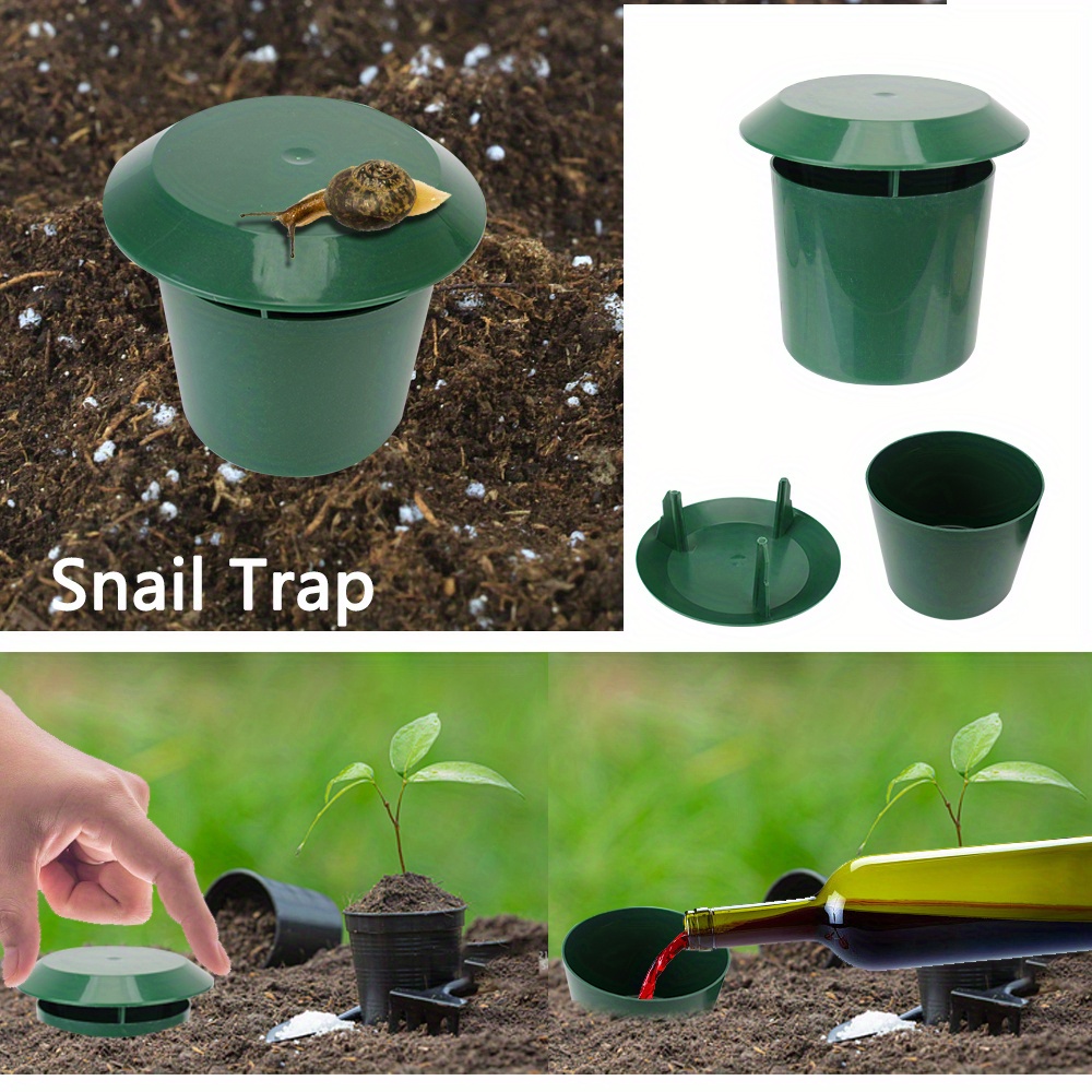   slug and snail trap 1 pack reusable plastic garden protector no electricity needed pest catcher for   protection details 2