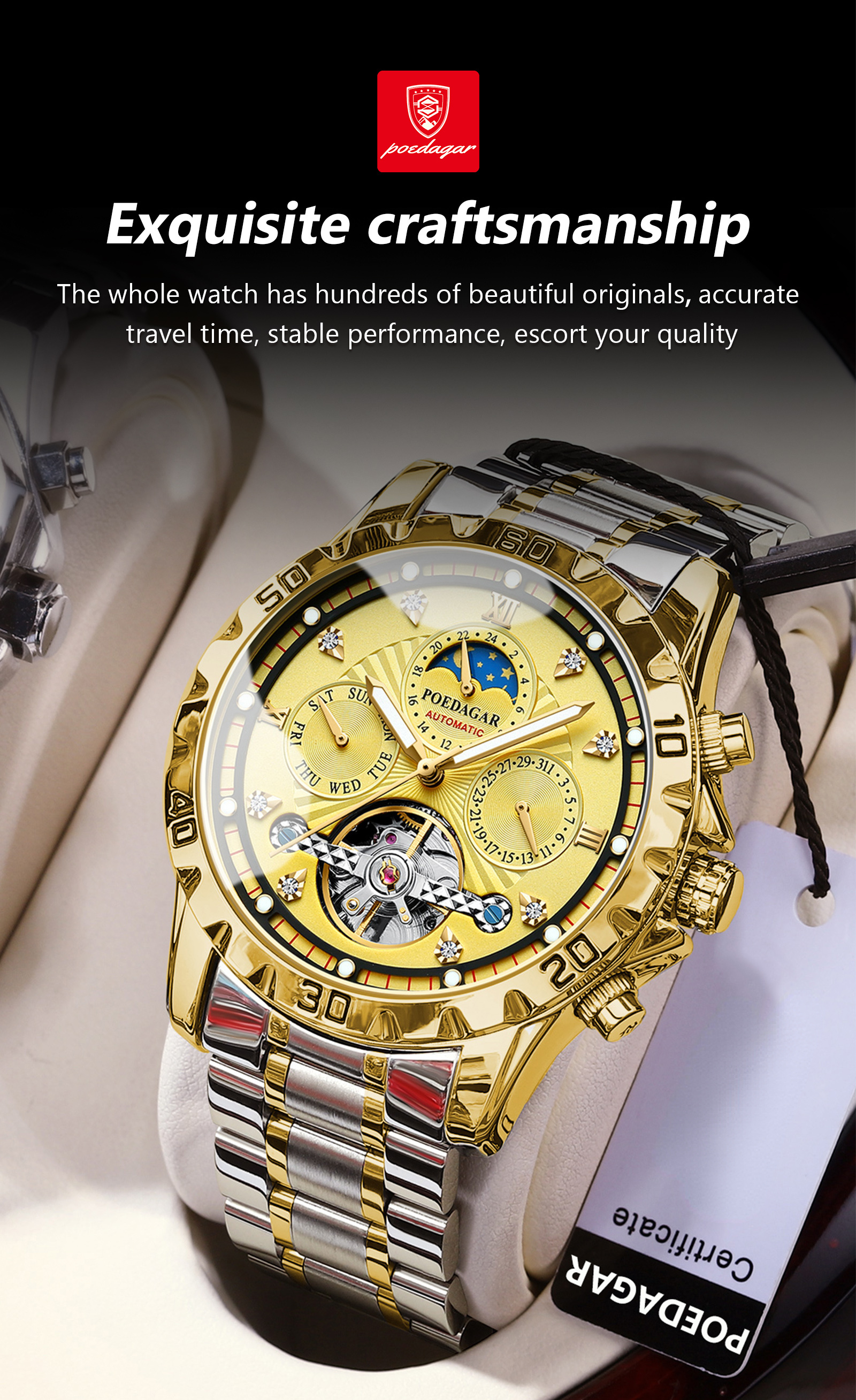                     men wrist    steel mens   details 11