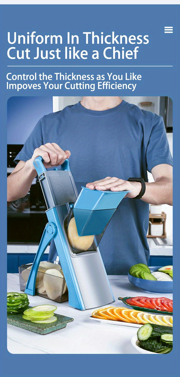 1 set multifunctional vegetable and fruit slicer and grater grate and cut potatoes and more kitchen gadgets and household use details 5