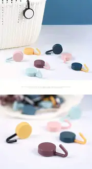 10pcs adhesive wall hooks key hooks coat hangers waterproof utility hanging self adhesive towel hook for kitchen bathroom bedroom entrance door details 1