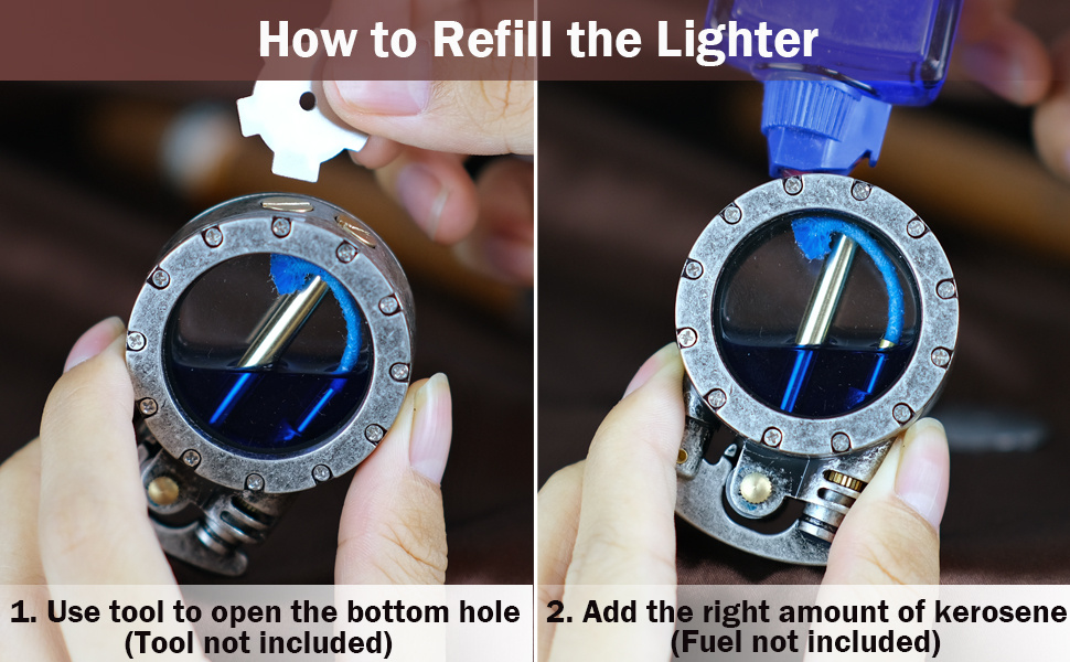 vintage steampunk trench lighter with   gas   kerosene filled metal lighter for men dad husband rustic     not included husband gift idea steampunk accessory   mechanism details 0