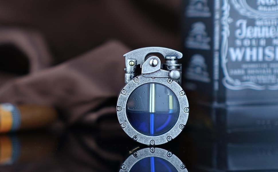 vintage steampunk trench lighter with   gas   kerosene filled metal lighter for men dad husband rustic     not included husband gift idea steampunk accessory   mechanism details 1