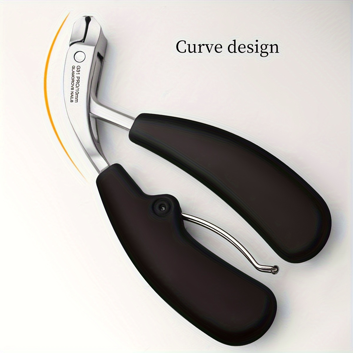 1pc heavy duty stainless steel nail clippers with blade curved design for thick nails elderly friendly no splash precision trimming long handle with arc blade for mens toenails details 5
