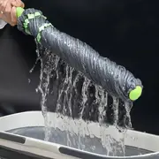 hand washable mop for all floor types absorbent for kitchens bathrooms tiles hardwood laminate essential cleaning tool details 4