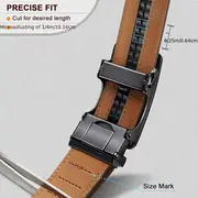 2pcs genuine leather ratchet belt for men adjustable automatic versatile casual durable alloy high quality leather panel and suitable for any occasionvalentines day details 3