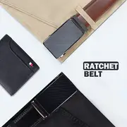 2pcs genuine leather ratchet belt for men adjustable automatic versatile casual durable alloy high quality leather panel and suitable for any occasionvalentines day details 6