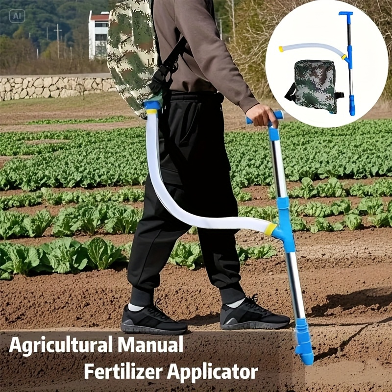 1 ensemble de distributeur dengrais avec poignée pour jardin, dispositif de topdressage pour , distributeur dengrais, machine à engrais et pointeur dengrais Détails du produit 3
