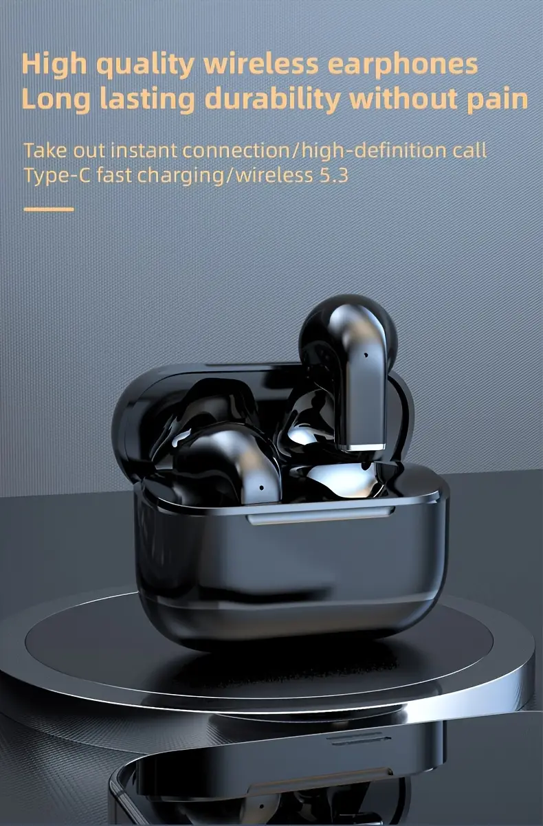 true wireless earbuds featuring volume adjustment, semi- , capacitive microphone, quality, enc noise reduction, extended battery , rechargeable lithium polymer, suitable for for iphone and devices, gaming and daily activities. Product details 0