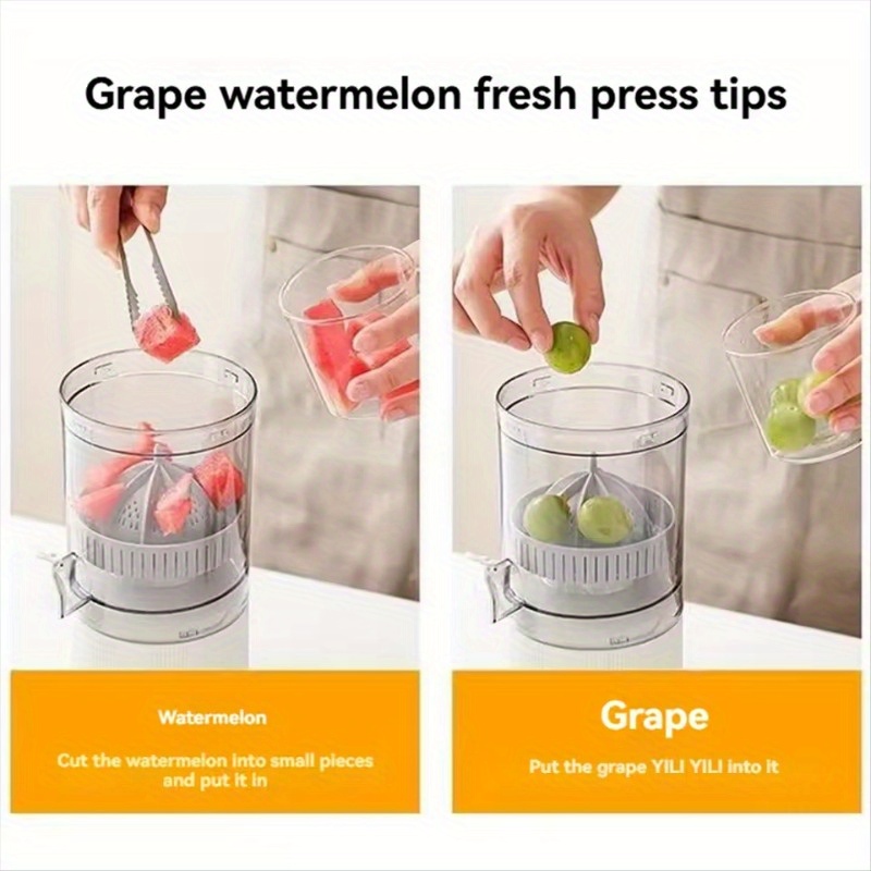portable multifunctional juicer automatic citrus squeezer lemon juicer with usb charging kitchen gadget wireless electric juicer usb rechargeable portable automatic button control food grade pp suitable for fresh juice juice separator 1 modern kitchen accessory durable plastic structure festive gifts details 4