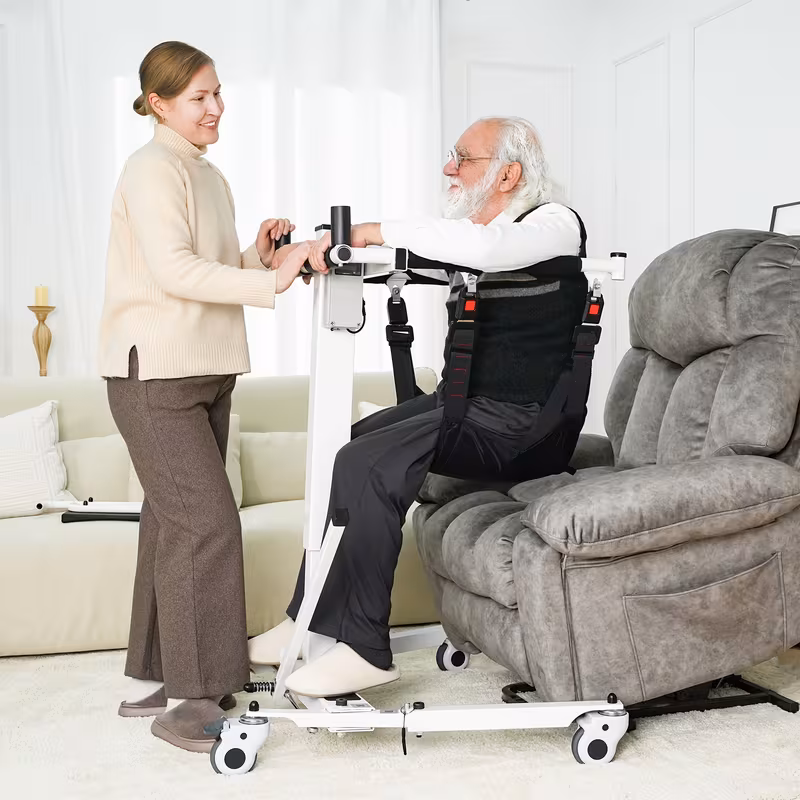 foldable electric transfer lift q6 assist chair seniors mobility aid for home nursing car Product details 2